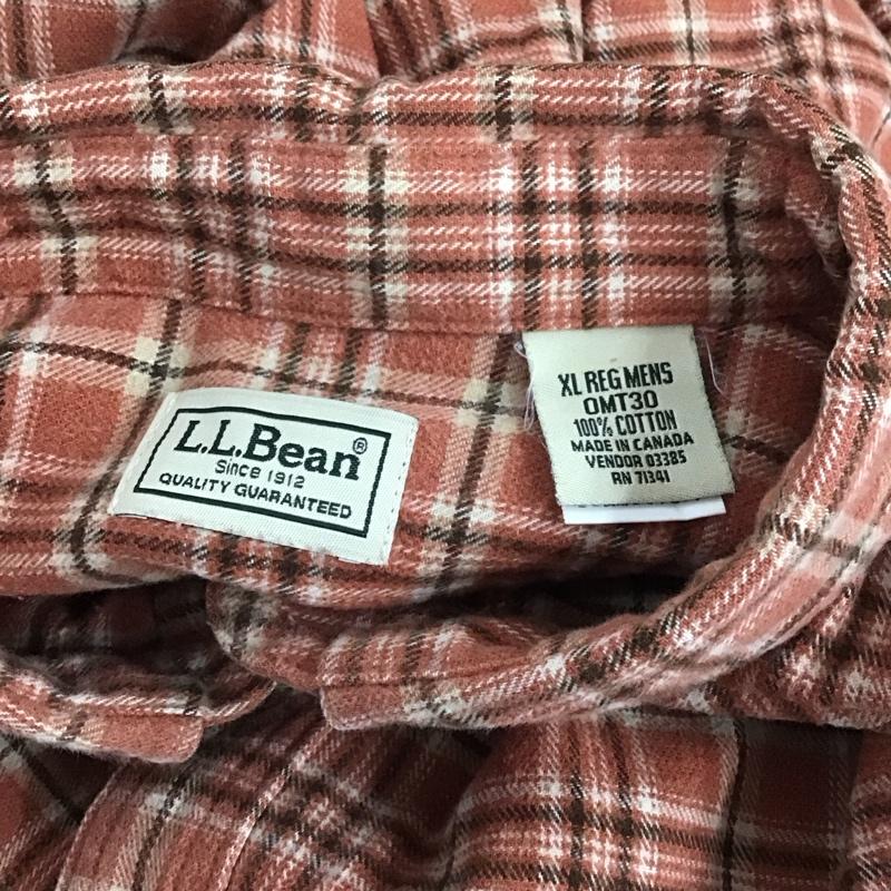 エルエルビーン L.L.Bean シャツ、ブラウス 長袖 XL チェック マルチカラー / マルチカラー / メンズ USED 古着 中古 10128350