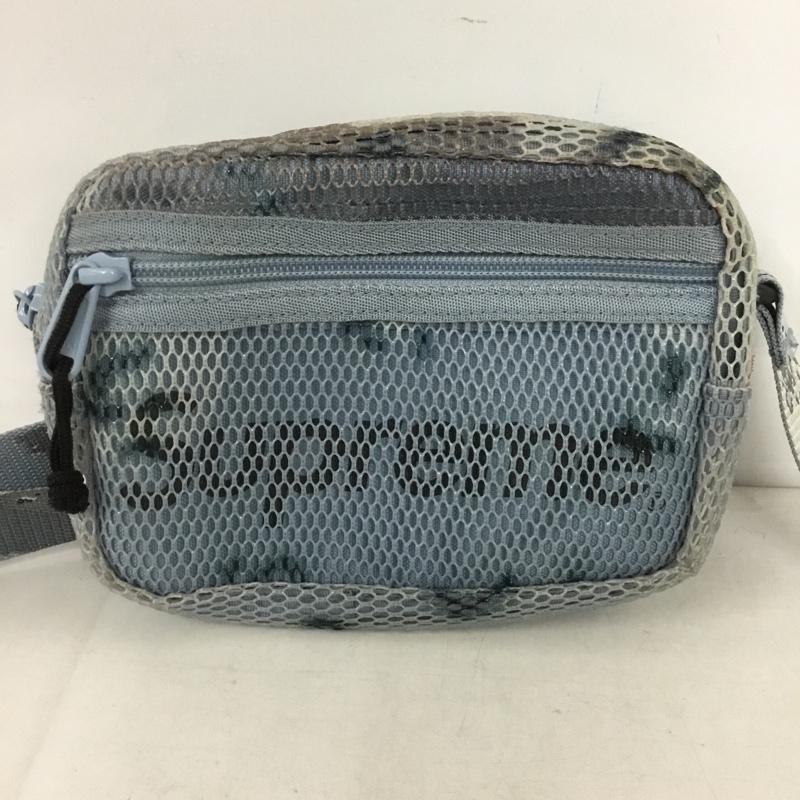 シュプリーム Supreme ショルダーバッグ ショルダーバッグ 20SS Camo Small Shoulder Bag 迷彩 カモ柄 ロゴ、文字 水色 / ライトブルー / X 黒 / ブラック / メンズ USED 古着 中古 10129558