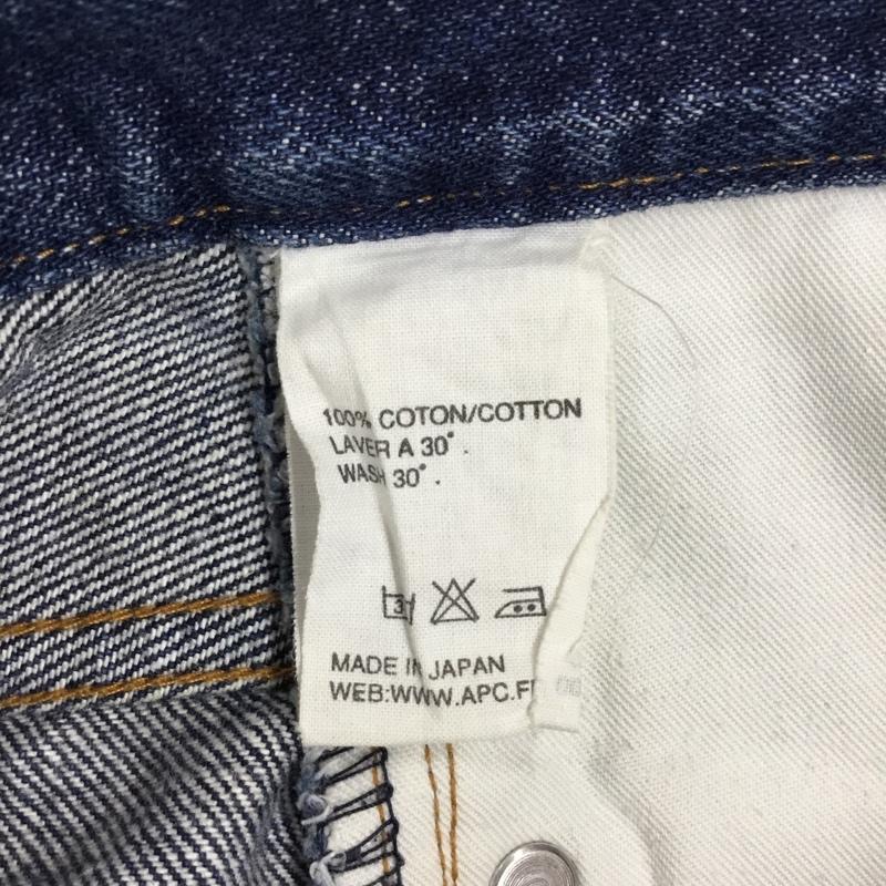 アーペーセー A.P.C. パンツ デニム、ジーンズ デニムパンツ ストレートパンツ ワイドパンツ カジュアルパンツ 31インチ 無地 インディゴ / インディゴ / メンズ USED 古着 中古 10114843