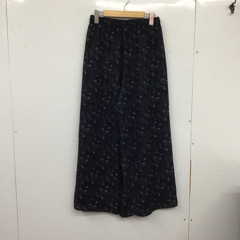 レプシィム LEPSIM パンツ スラックス FREE 総柄 紺 / ネイビー / レディース USED 古着 中古 10139756