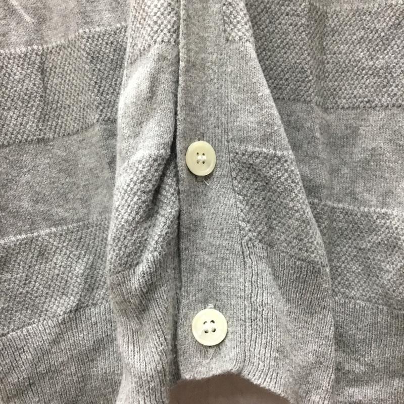 ビームス ハート BEAMS HEART カーディガン 長袖 42-15-0078-152 Vネック M 無地 灰 / グレー / メンズ USED 古着 中古 10119303