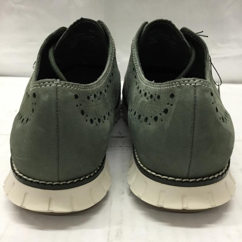 コールハーン COLE HAAN カジュアルシューズ カジュアルシューズ C30324 ゼログランド ウィングチップ オックスフォード 8W 箱有 US:8 ロゴ、文字 カーキ / カーキ / メンズ USED 古着 中古 10106250