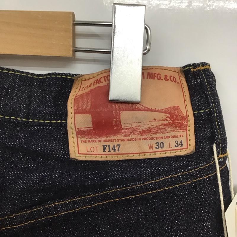 エフオービーファクトリー FOB FACTORY パンツ デニム、ジーンズ デニムパンツ スリムパンツ カジュアルパンツ 30インチ 無地 インディゴ / インディゴ / メンズ USED 古着 中古 10132147
