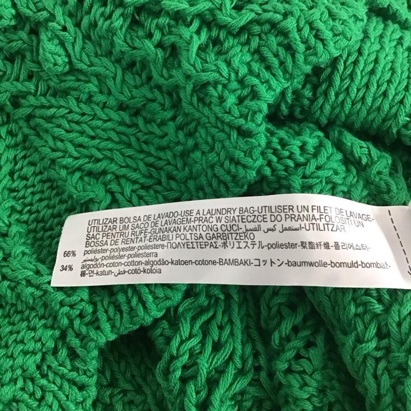 ザラ ZARA ニット、セーター 半袖 M 無地 緑 / グリーン / レディース USED 古着 中古 10139388