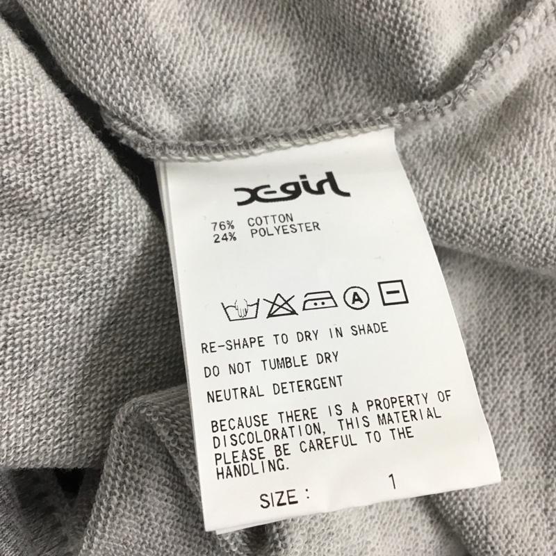 エックスガール X-girl ワンピース ミニスカート 1 無地 灰 / グレー / レディース USED 古着 中古 10139850