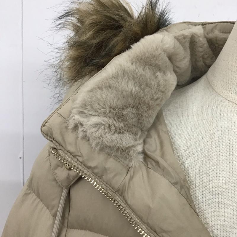 ザラ ZARA コート ダウンコート 0518/243/745 S 無地 ベージュ / ベージュ / レディース USED 古着 中古 10123582