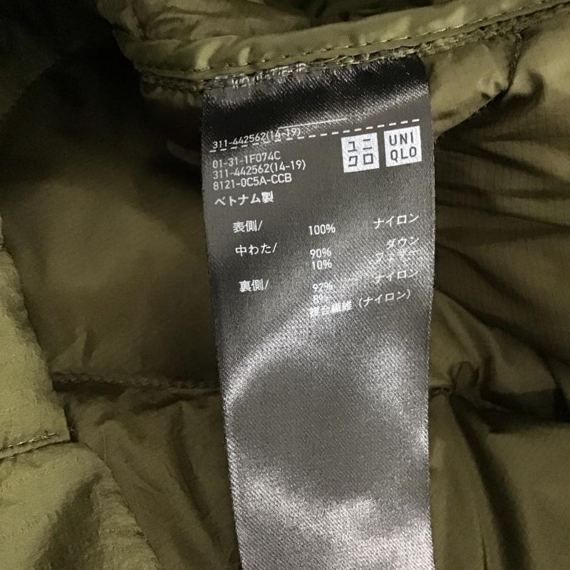 ユニクロ UNIQLO ジャケット、上着 ジャンパー、ブルゾン 311-442562 ダウンジャケット アウター キルティングジャケット S 無地 カーキ / カーキ / メンズ USED 古着 中古 10145833