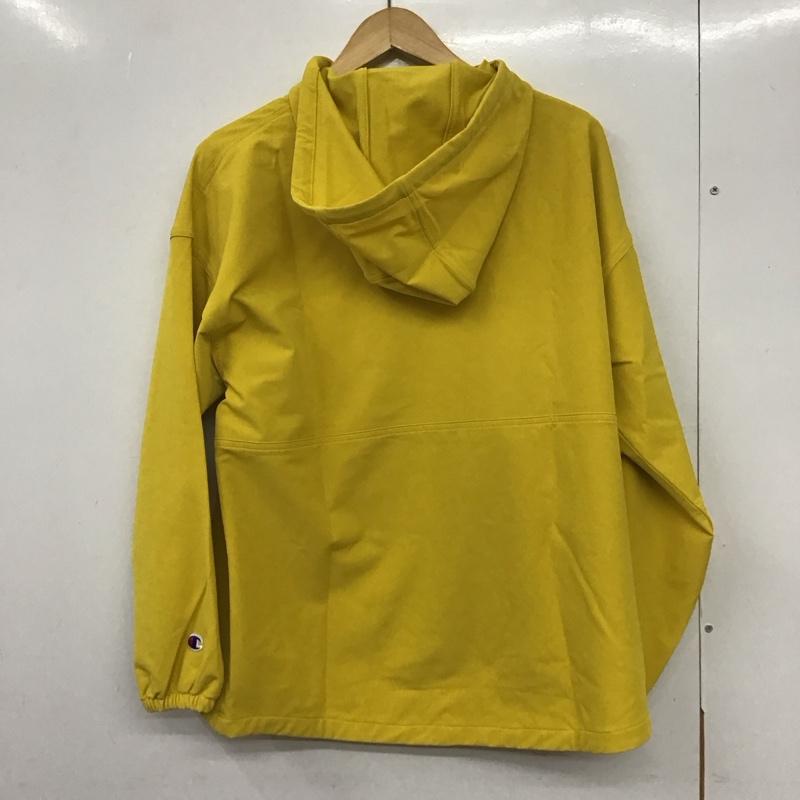 チャンピオン Campion パーカー 長袖 CW-QSC02 パーカー ジャケット アノラック ハーフジップ M 刺繍 黄 / イエロー / レディース USED 古着 中古 10133147