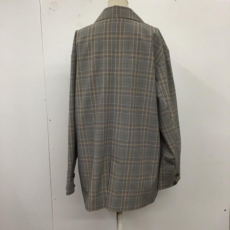 ヘザー Heather ジャケット、上着 ジャケット、ブレザー HE070442TS ダブルテーラードジャケット FREE チェック 灰 / グレー / X 白 / ホワイト / X 黒 / ブラック / X ベージュ / ベージュ / レディース USED 古着 中古 10122101