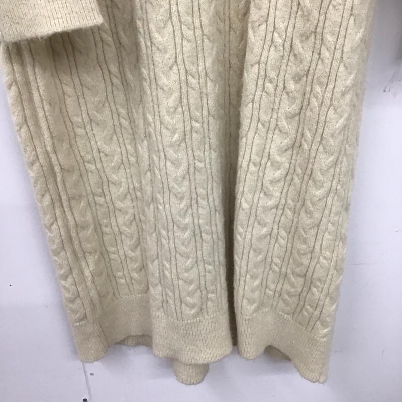 フリークスストア FREAK S STORE ワンピース ロングスカート 長袖ニットワンピース ロングスカート クルーネック FREE 総柄 白 / ホワイト / レディース USED 古着 中古 10135195