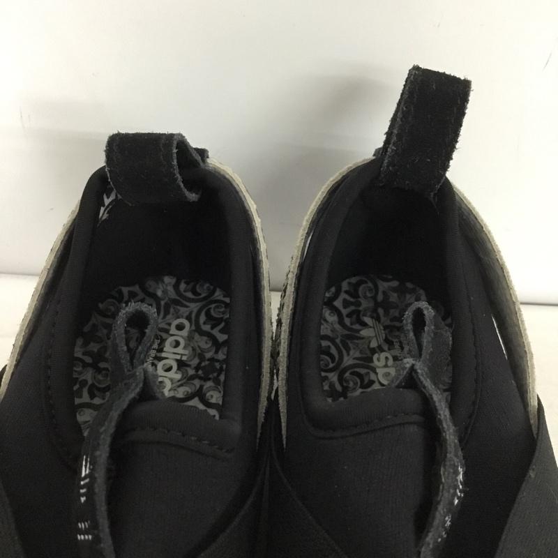 アディダス adidas スニーカー スニーカー BY9142 SUPERSTAR SlipOn スリッポン 22.5cm 22.5cm ロゴ、文字 黒 / ブラック / レディース USED 古着 中古 10149456