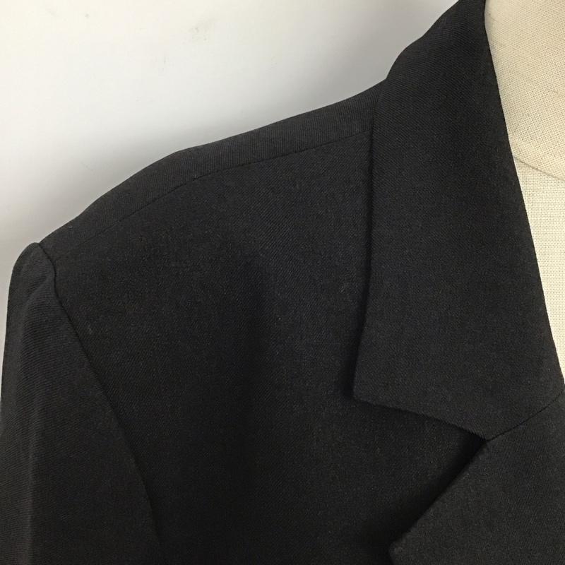 ムルーア MURUA ジャケット、上着 ジャケット、ブレザー 012450100101-01 シェイプウエストオーバージャケット タグ付き FREE 無地 黒 / ブラック / レディース USED 古着 中古 10123202