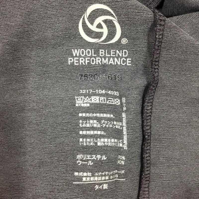 グリーンレーベルリラクシング green label relaxing ポロシャツ 半袖 3217-104-4933 ドライ ウールミックス オープンカラーポロシャツ XL 無地 チャコールグレー / チャコールグレー / メンズ USED 古着 中古 10117170