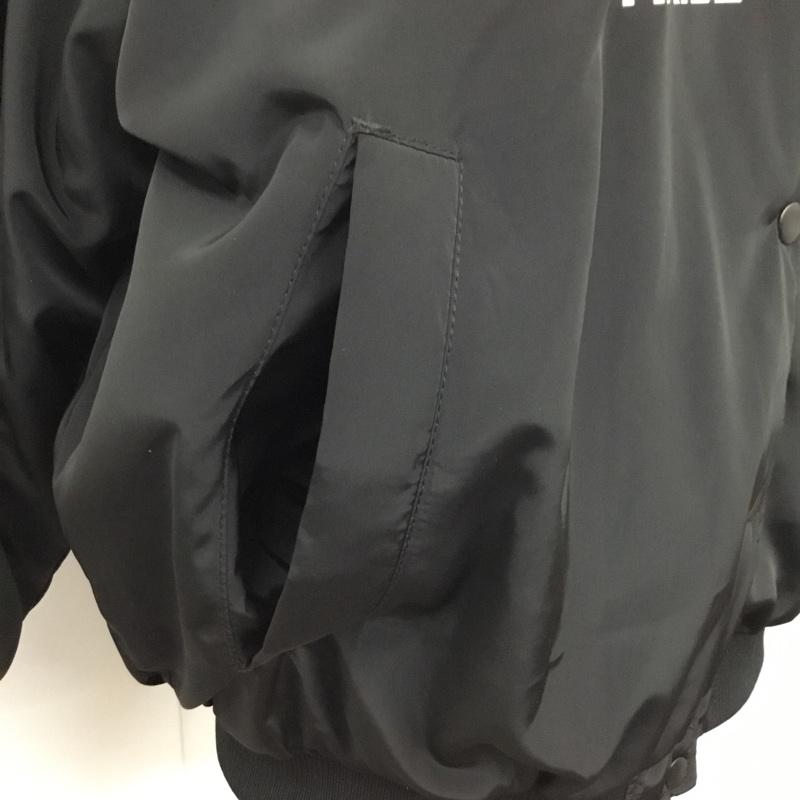 ヘンネスアンドモーリッツ H&M ジャケット、上着 ジャンパー、ブルゾン ナイロンジャケット ベンチジャケット アウター カジュアルジャケット S ロゴ、文字 黒 / ブラック / レディース USED 古着 中古 10110098