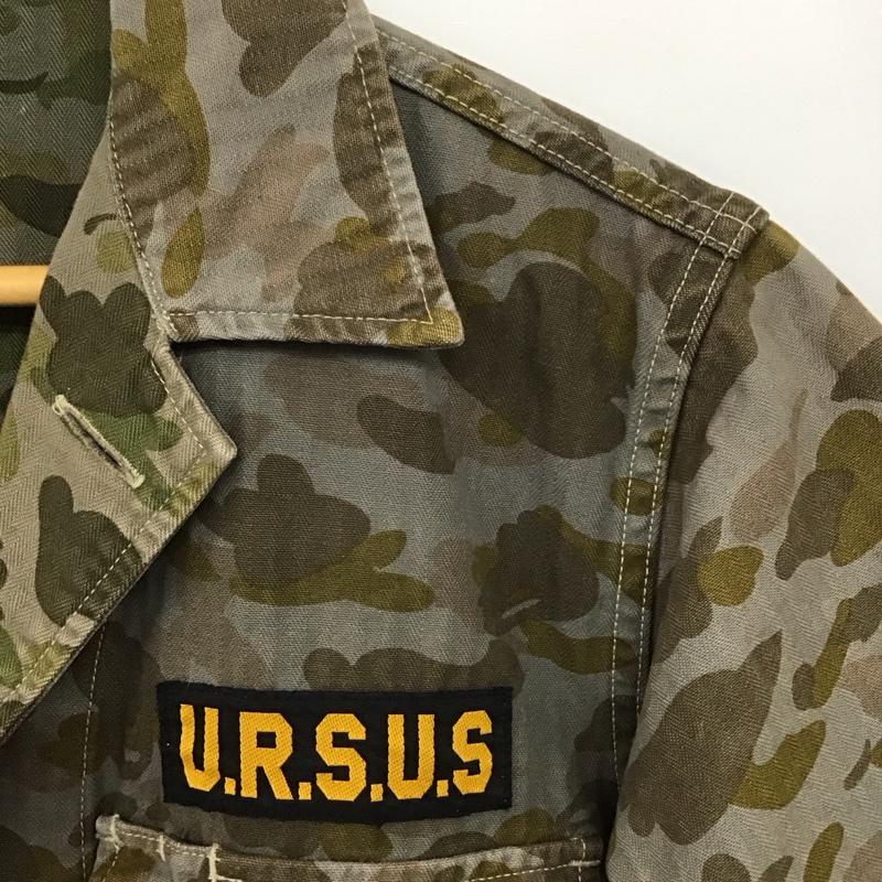 アーサスベイプ URSUS BAPE カットソー 半袖 半袖シャツ ミリタリーシャツ カラーシャツ L カモフラージュ柄・迷彩 マルチカラー / マルチカラー / メンズ USED 古着 中古 10137179