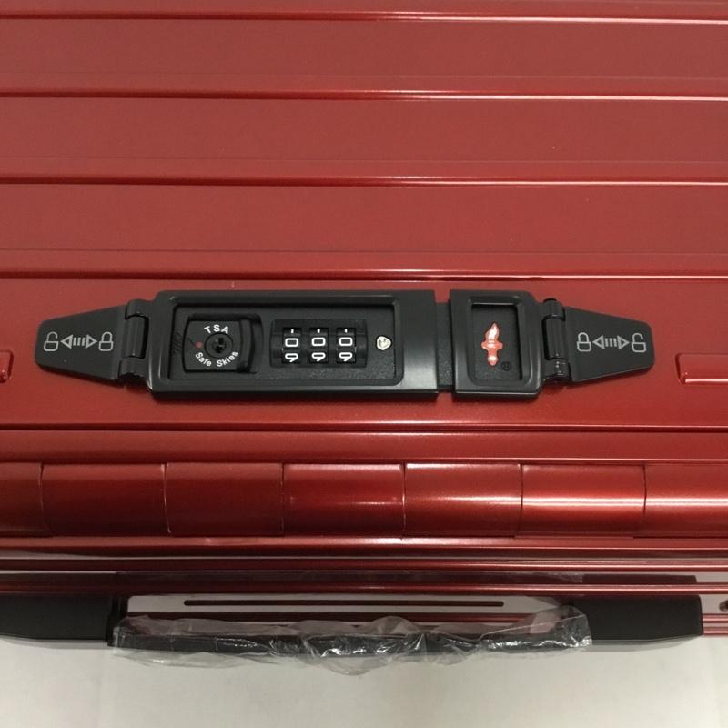 アンドフラット &.FLAT スーツケース、トランク スーツケース、トランク FL14-4-00001 折りたたみ ハードキャリーバッグ キャリーケース 箱有 ロゴ、文字 赤 / レッド / メンズ USED 古着 中古 10137507