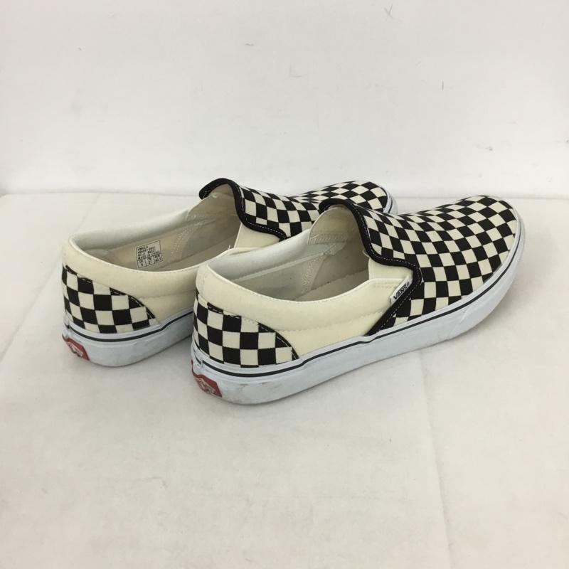 バンズ VANS スリッポン スリッポン V98CLA SLIP ON スニーカー 27cm 27.0cm チェック 白 / ホワイト / X 黒 / ブラック / メンズ USED 古着 中古 10131648