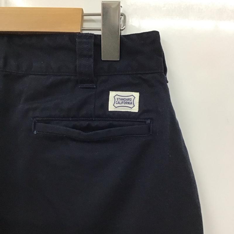 スタンダード カリフォルニア STANDARD CALIFORNIA パンツ チノパン チノパン ワイドパンツ カジュアルパンツ 32インチ 無地 紺 / ネイビー / メンズ USED 古着 中古 10130670