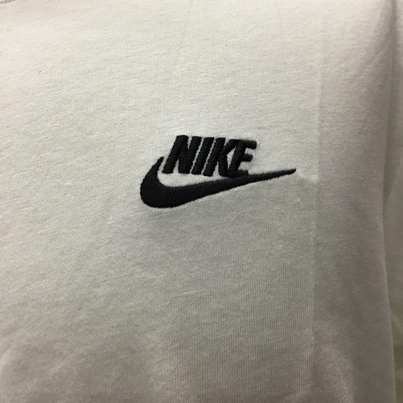ナイキ NIKE カットソー 長袖 ar5194-100 スポーツウェアクラブロングスリーブTシャツ 長袖カットソー M ロゴ、文字 白 / ホワイト / メンズ USED 古着 中古 10122886