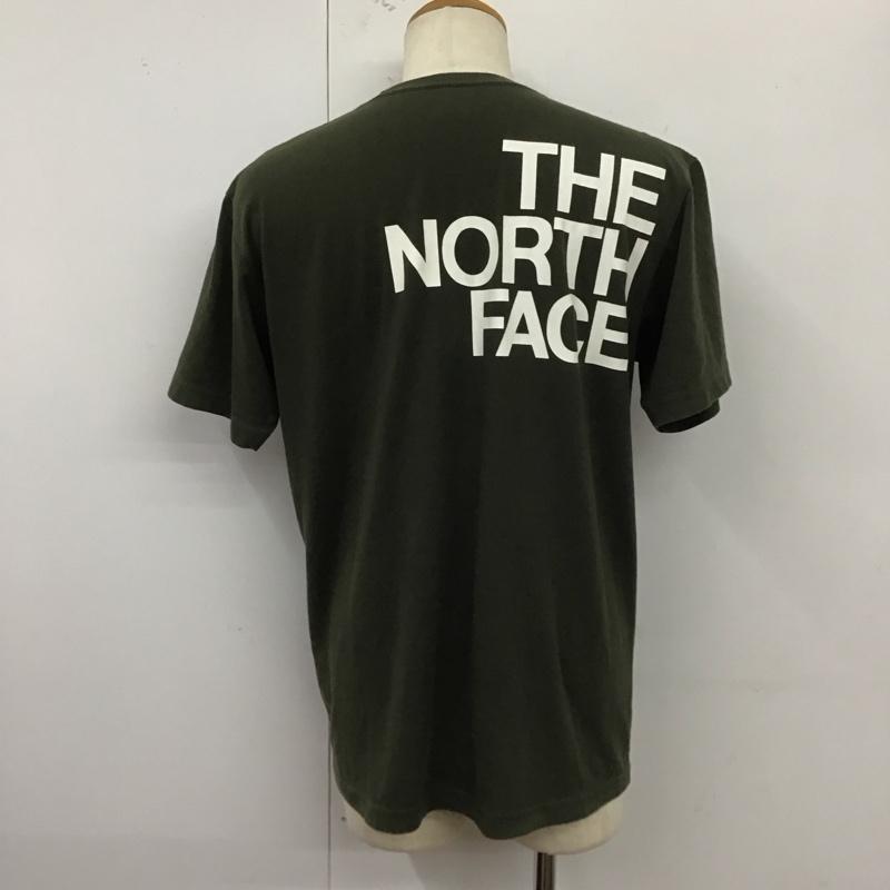 ザノースフェイス THE NORTH FACE Tシャツ 半袖 nt31301z 半袖Tシャツ プリントTシャツ XL ロゴ、文字 カーキ / カーキ / メンズ USED 古着 中古 10124057