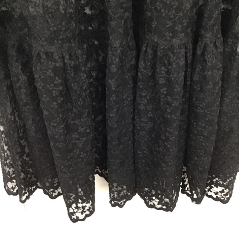 フリークスストア FREAK S STORE カーディガン 長袖 221-3149 シースルー FREE 刺繍 黒 / ブラック / レディース USED 古着 中古 10133653