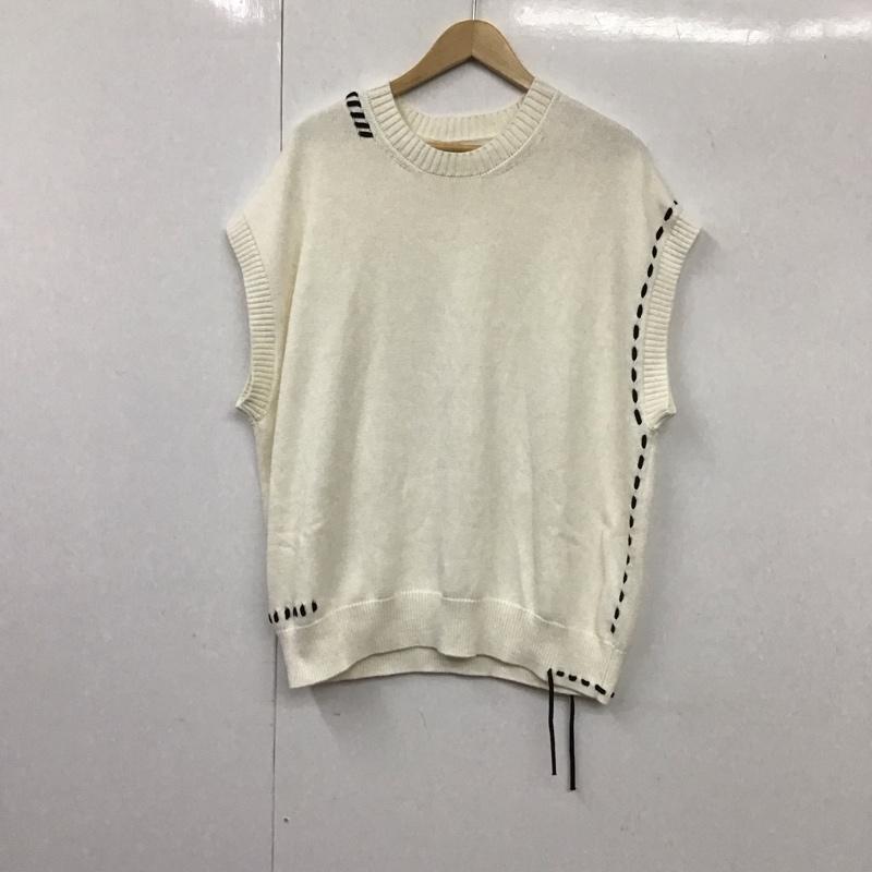 ザラ ZARA ベスト ベスト 4938 405 712 プルオーバーベスト オーバーサイズ M 無地 白 / ホワイト / X 黒 / ブラック / レディース USED 古着 中古 10131282