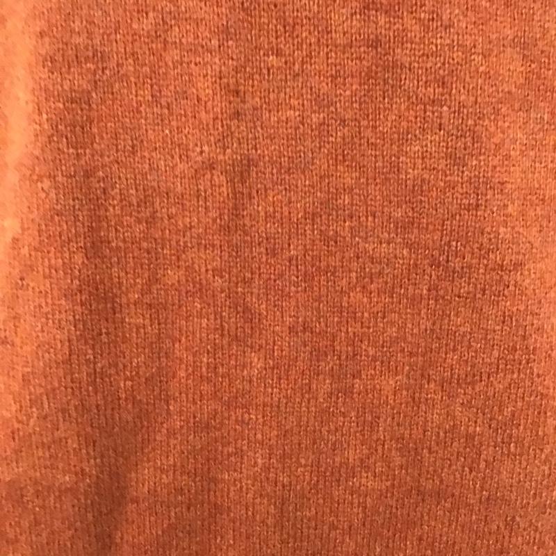 ブルックスブラザーズ BROOKS BROTHERS ニット、セーター 長袖 長袖ニットカットソー ニット セーター Vネックニット M 無地 橙 / オレンジ /  メンズ USED 古着 中古 10112839