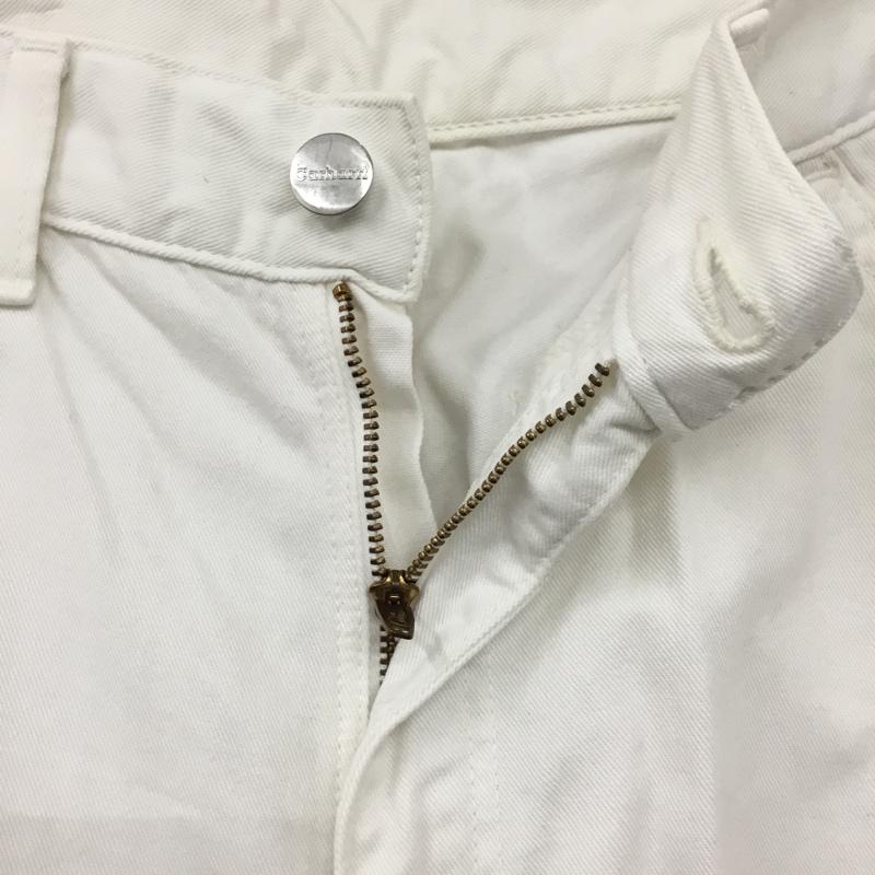 カーハート Carhartt パンツ ワークパンツ、ペインターパンツ ワークパンツ ワイドパンツ カジュアルパンツ 32インチ ロゴ、文字 白 / ホワイト / メンズ USED 古着 中古 10120834