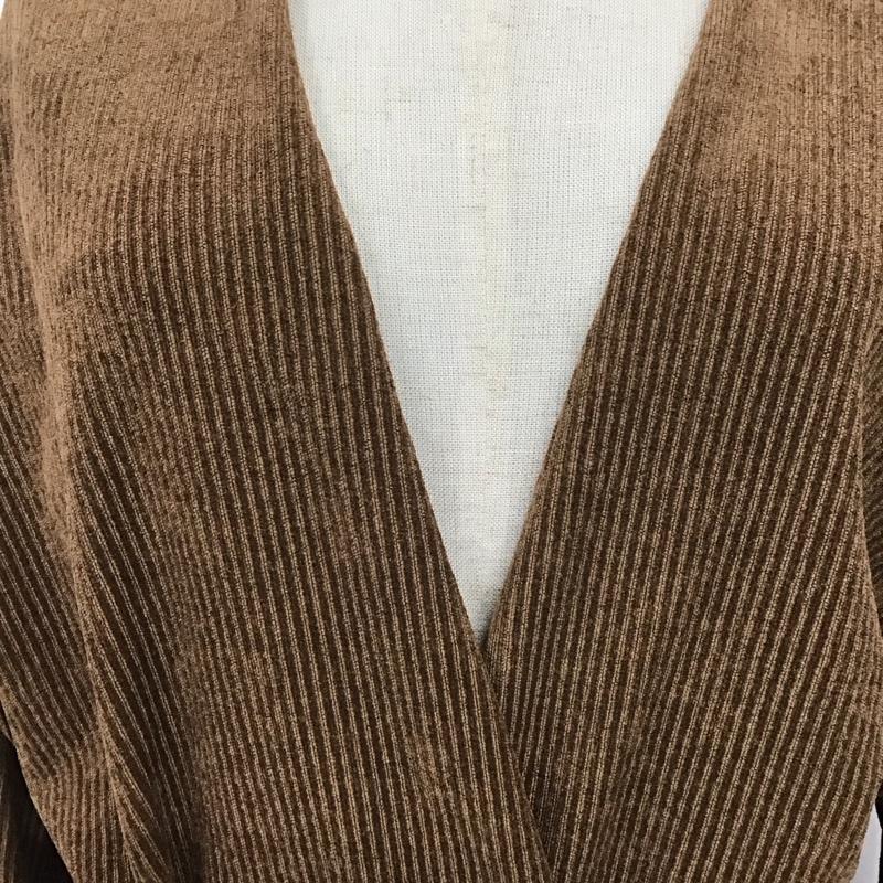 マジェスティックレゴン MAJESTIC LEGON カーディガン 長袖 FREE 無地 茶 / ブラウン / レディース USED 古着 中古 10106436