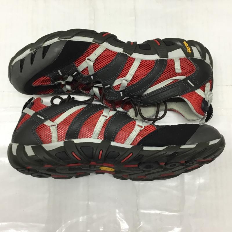 メレル MERRELL アウトドアシューズ アウトドアシューズ 876753 トレッキングシューズ US9.5 US:9.5 ワンポイント 黒 / ブラック / X 赤 / レッド / X 灰 / グレー / メンズ USED 古着 中古 10121488