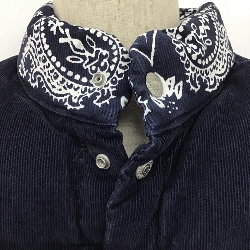 リーバイストラウスアンドコー Levi Strauss & co. ベスト ベスト ダウンベスト ノースリーブカットソー ベスト アウター L ペイズリー 紺 / ネイビー / メンズ USED 古着 中古 10106199