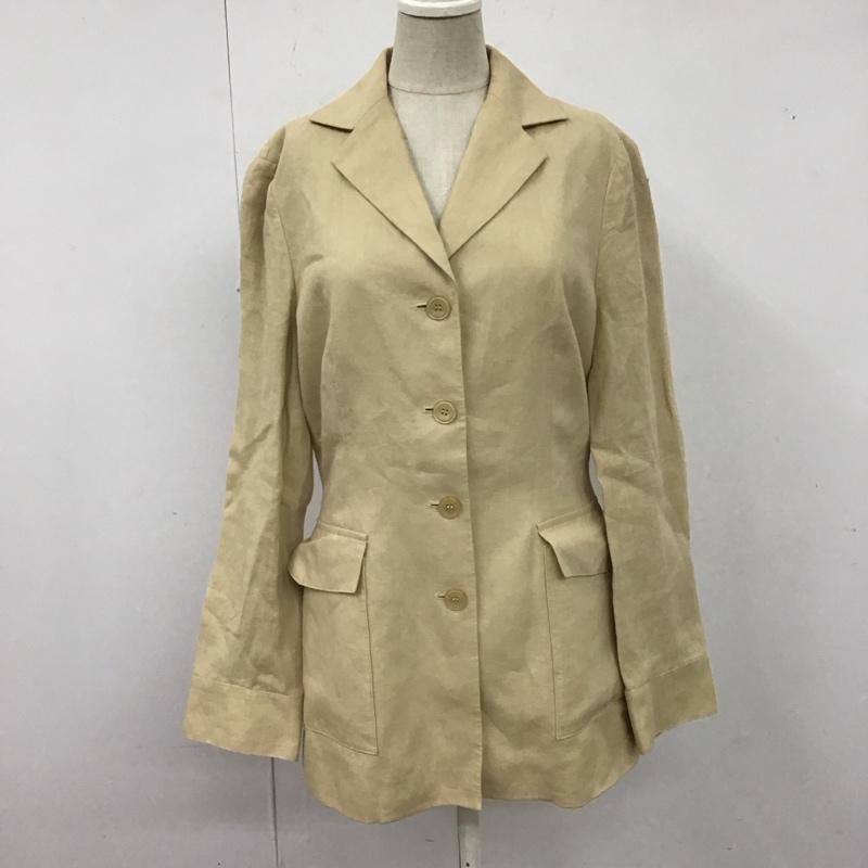 ブルックスブラザーズ BROOKS BROTHERS ジャケット、上着 ジャケット、ブレザー 346 麻 リネン 2 無地 ベージュ / ベージュ / レディース USED 古着 中古 10123049