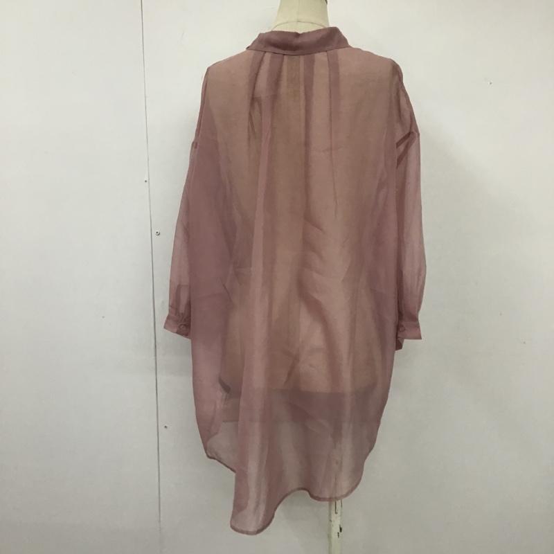ヘザー Heather シャツ、ブラウス 半袖 オーガンジーシアーシャツ FREE 無地 桃 / ピンク / レディース USED 古着 中古 10105874