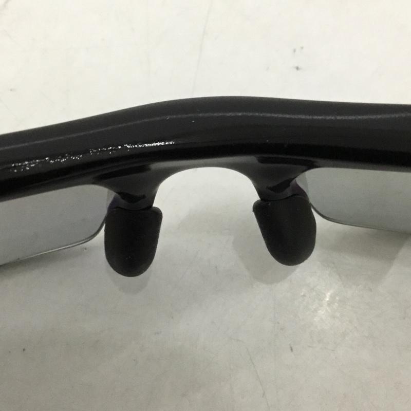オークリー OAKLEY めがね・サングラス サングラス 12-900J FLAK JACKET スポーツサングラス ミラーレンズ 箱有 ロゴ、文字 黒 / ブラック / メンズ USED 古着 中古 10129375