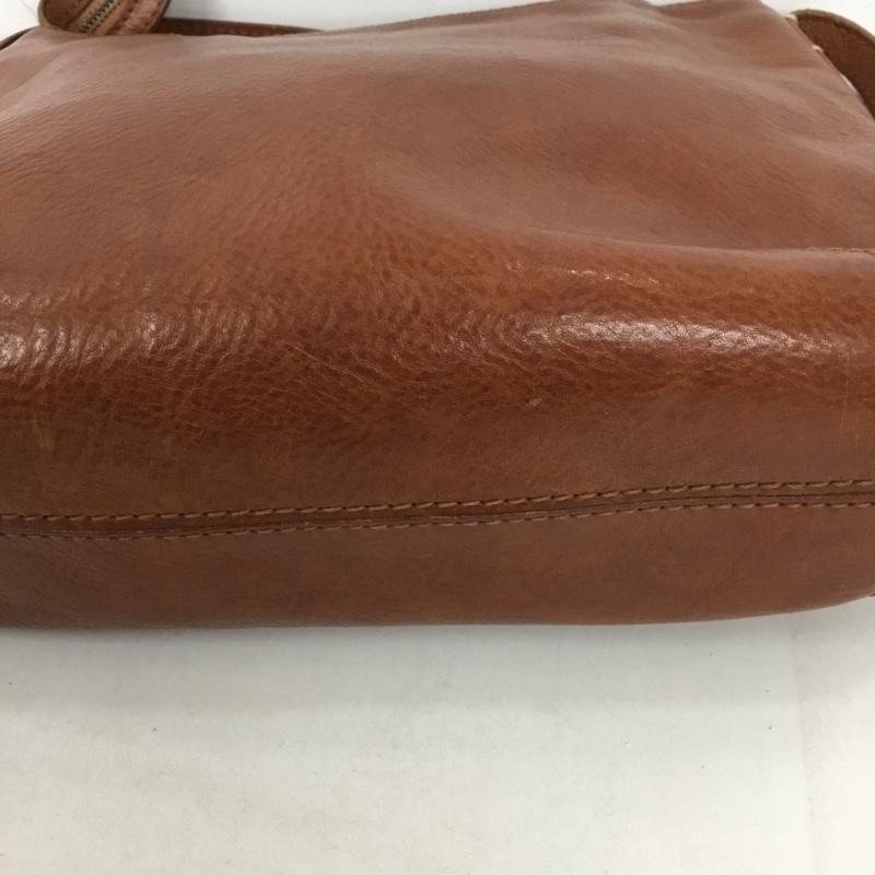 ゲンテン genten ショルダーバッグ ショルダーバッグ レザー ロゴ、文字 灰 / グレー / レディース USED 古着 中古 10122810