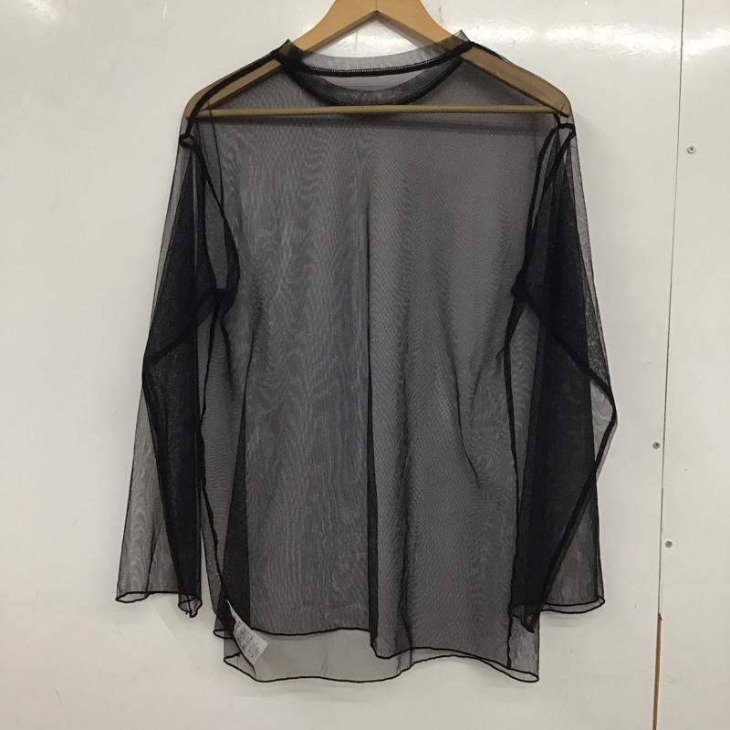 ジーナシス JEANASIS カットソー 長袖 JS064321MN ラメチュールシアープルオーバー FREE 無地 黒 / ブラック / レディース USED 古着 中古 10137258