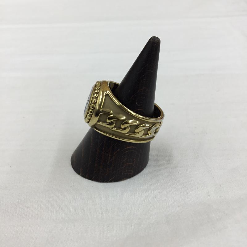 ディーゼル DIESEL アクセサリー 指輪 FREE ロゴ、文字 黒 / ブラック / X 金 / ゴールド / メンズ USED 古着 中古 10136408