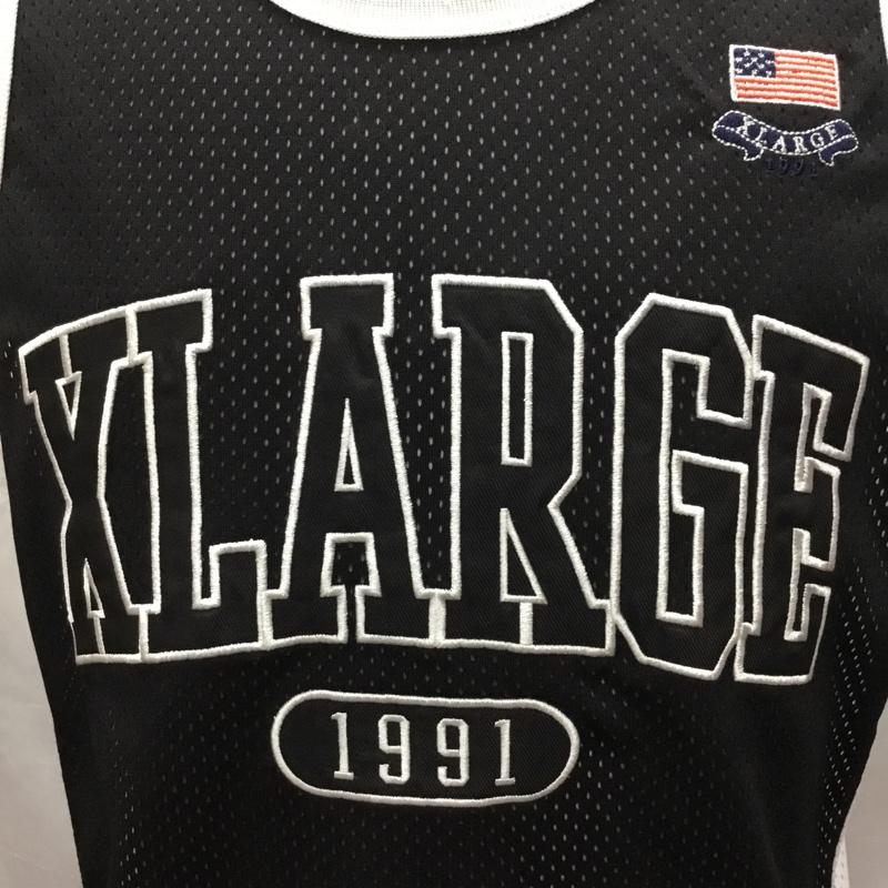 エクストララージ XLARGE タンクトップ タンクトップ タンクトップ ノースリーブカットソー クルーネックカットソー M ロゴ、文字 白 / ホワイト / X 黒 / ブラック / メンズ USED 古着 中古 10118655