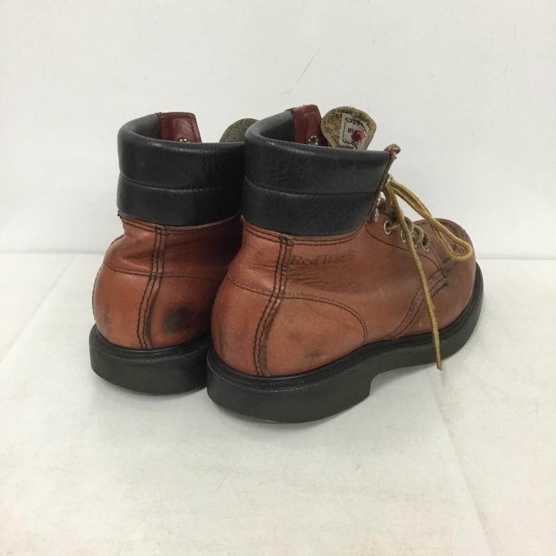 レッドウィング RED WING ブーツ ショートブーツ 8804 SUPER SOLE MOC-TOE 5.5D US:5.5 ロゴ、文字 茶 / ブラウン / レディース USED 古着 中古 10138479
