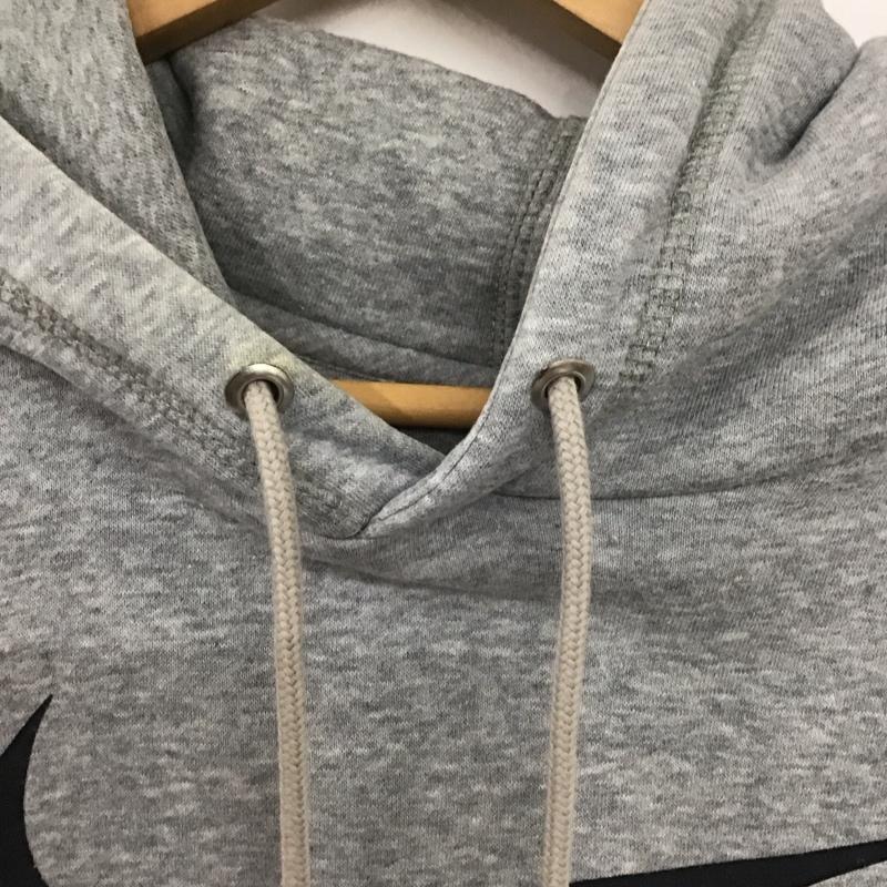 ナイキ NIKE パーカー 長袖 長袖パーカー プルオーバーパーカー スウェット スポーツウェア L ロゴ、文字 灰 / グレー / メンズ USED 古着 中古 10135855