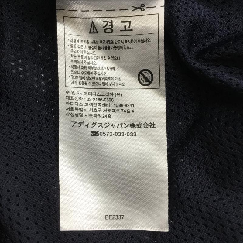 アディダス adidas ジャケット、上着 ジャケット、ブレザー EE2337 ナイロンジャケット M ロゴ、文字 橙 / オレンジ / X 紺 / ネイビー / メンズ USED 古着 中古 10131960