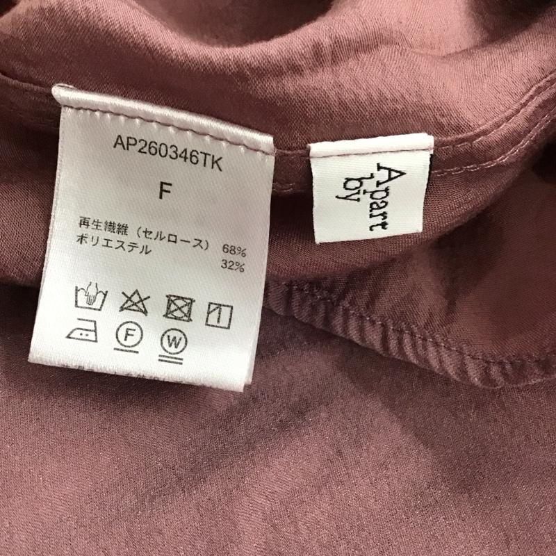 アパートバイローリーズ apart by lowrys シャツ、ブラウス 長袖 FREE 無地 桃 / ピンク / レディース USED 古着 中古 10137793