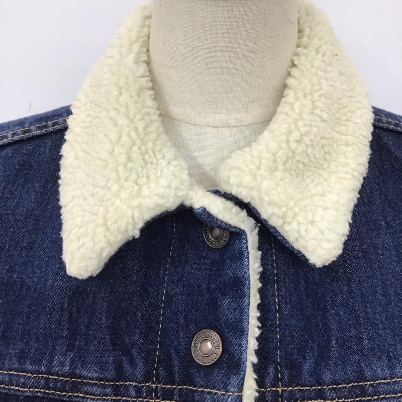 リーバイス Levi s ジャケット、上着 ジャケット、ブレザー PC9-36136-0001 デニムジャケット 裏ボア ジージャン S ロゴ、文字 インディゴ / インディゴ / レディース USED 古着 中古 10109652