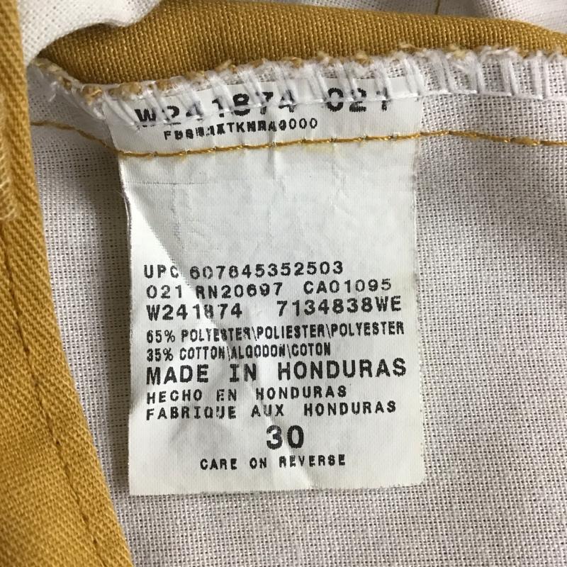 ディッキーズ Dickies パンツ ショートパンツ ショートパンツ ハーフパンツ カジュアルパンツ 30インチ ロゴ、文字 黄 / イエロー / メンズ USED 古着 中古 10119704