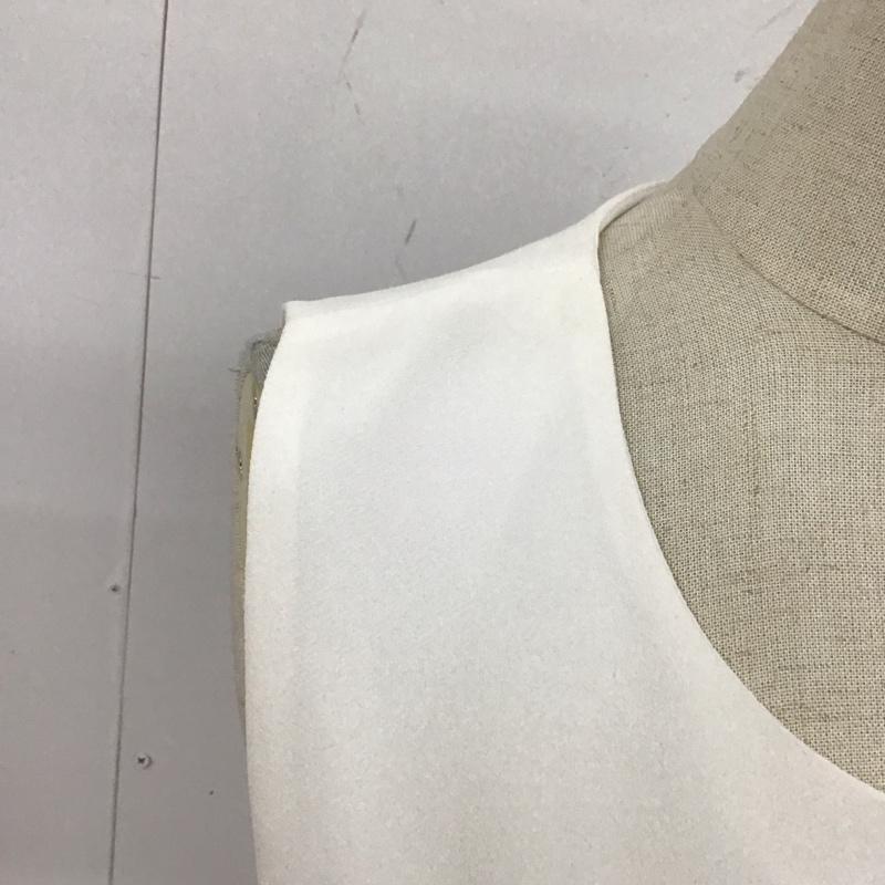 ザラ ZARA ワンピース・ドレス・オールインワン ワンピース・ドレス・オールインワン 2220 878 712 オールインワン ノースリーブ L 無地 白 / ホワイト / レディース USED 古着 中古 10112358