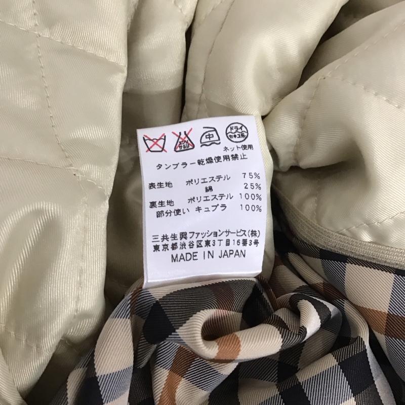 ダックス DAKS ジャケット、上着 ジャケット、ブレザー カジュアルジャケット アウター カラージャケット フロントボタン 40 無地 ベージュ / ベージュ / レディース USED 古着 中古 10145114