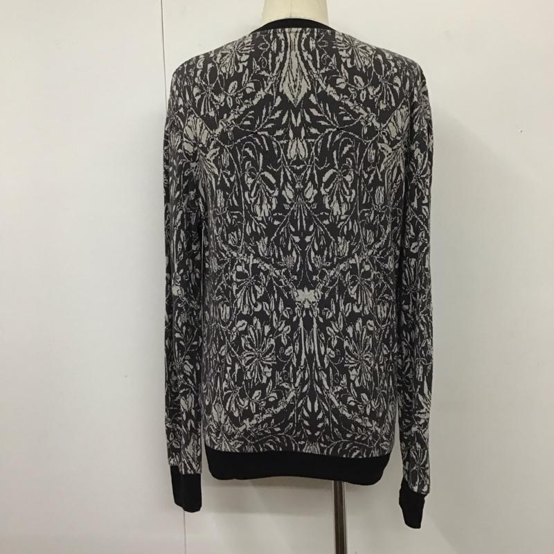 ザラメン ZARA MAN ニット、セーター 長袖 M 黒 / ブラック / X 灰 / グレー / X 白 / ホワイト / メンズ USED 古着 中古 10109876