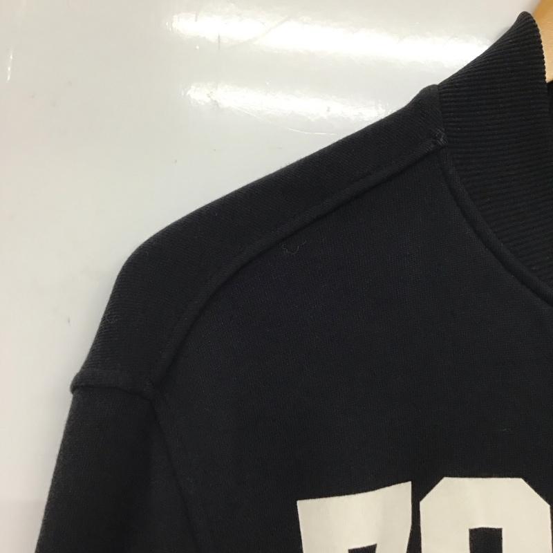 ミシカ MISHKA トレーナー 長袖 長袖ジャケット スウェットジャケット 前ボタン M ロゴ、文字 黒 / ブラック / メンズ USED 古着 中古 10133997
