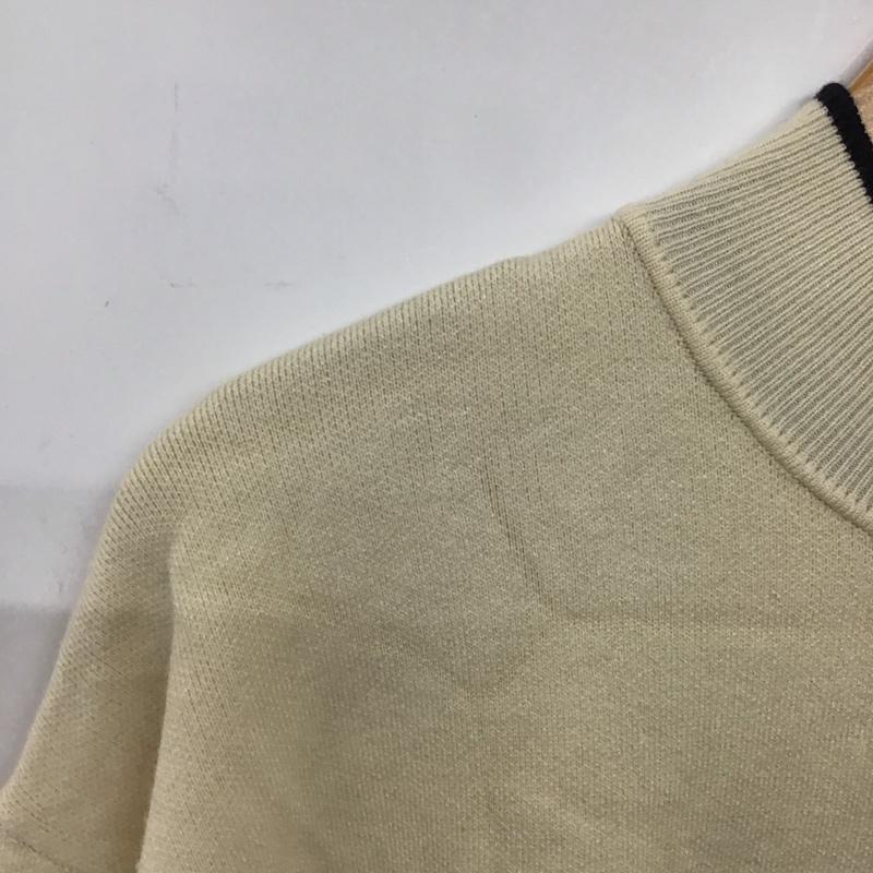 ニコアンド niko and... ニット、セーター 長袖 長袖ニットカットソー スタンドネック セーター L 無地 白 / ホワイト / X 紺 / ネイビー / メンズ USED 古着 中古 10132685