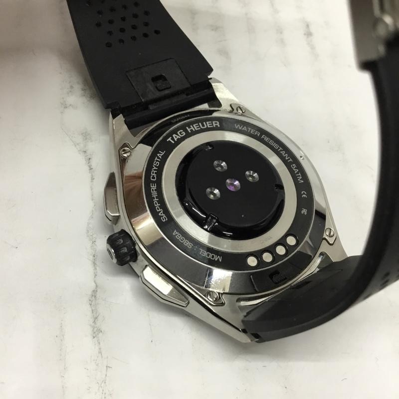 タグホイヤー TAG Heuer 腕時計 デジタル SBG8A スマートウォッチ 箱有 コネクテッドウォッチ 無地 黒 / ブラック / メンズ USED 古着 中古 10106363